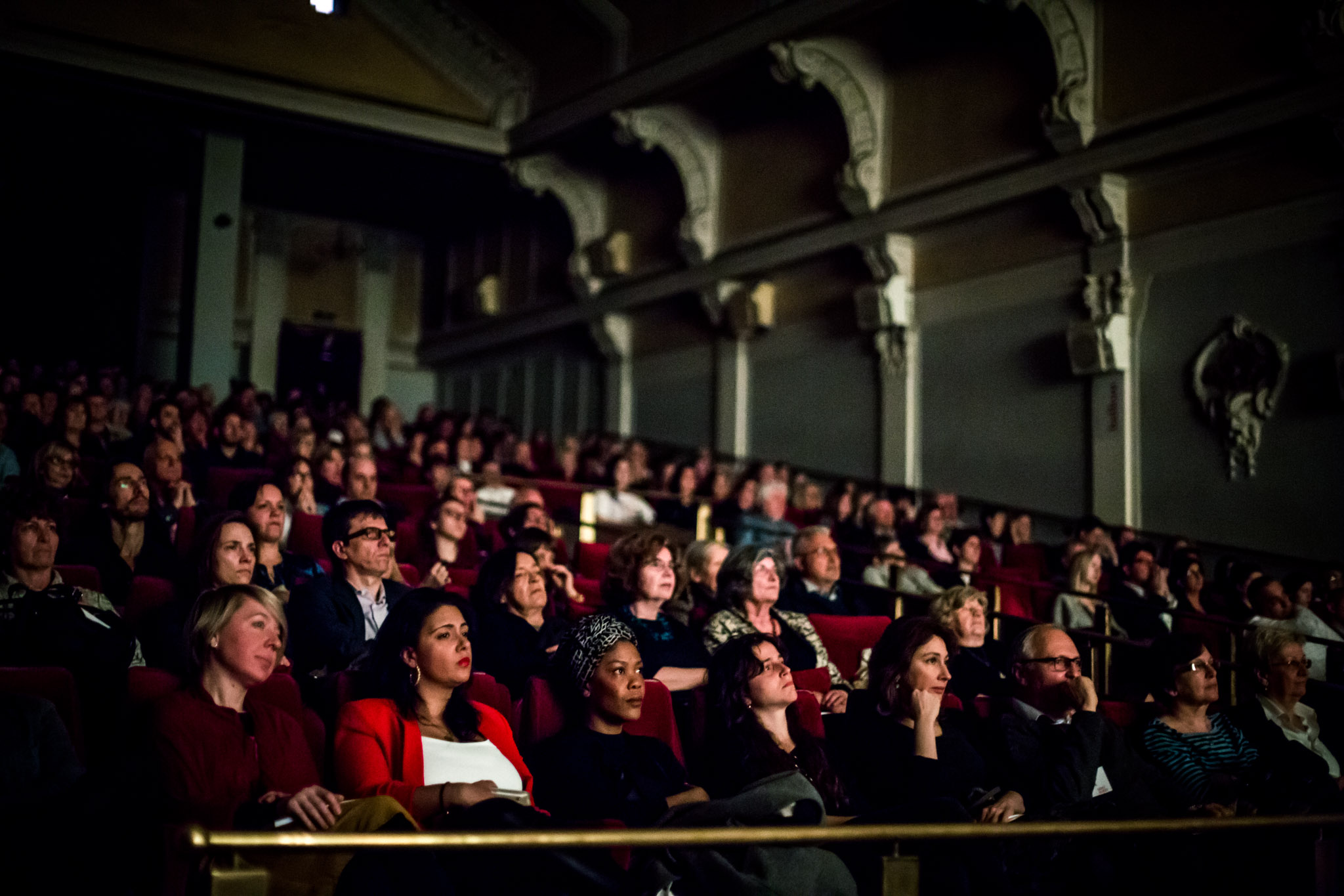 Publika u kinu Europa na 12. Festivalu tolerancije, Zagreb, 8. travnja 2018. Foto: Izvan fokusa.
